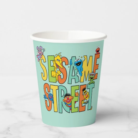 Sesamstraat | Sesamstraat Type Pals Papieren Bekers (Links)