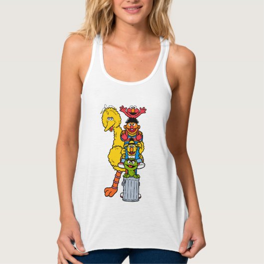 Sesamstraat | Sesamstraat Vrienden Pose Tanktop (Voorkant)
