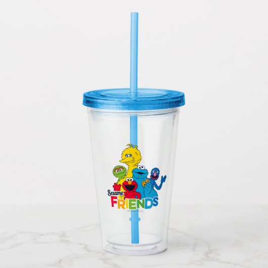 Sesamstraat | Sesamvrienden Acryl Drinkbeker (Voorkant)