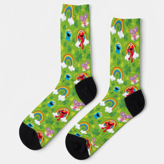 Sesamstraat Shamrock en Rainbow Pattern Sokken (Links)