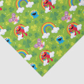 Sesamstraat Shamrock en Rainbow Pattern Tissuepapier (Detail)