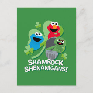 Sesamstraat Shamrock Shenanigans! Briefkaart