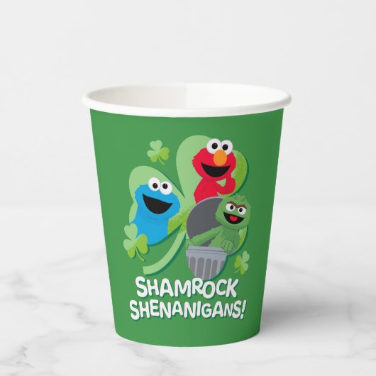 Sesamstraat | Shamrock Shenanigans! Papieren Bekers (Links)