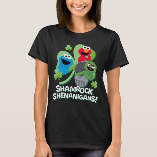 Sesamstraat | Shamrock Shenanigans! T-shirt (Voorkant)