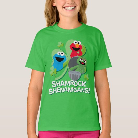 Sesamstraat | Shamrock Shenanigans! T-shirt (Voorkant)