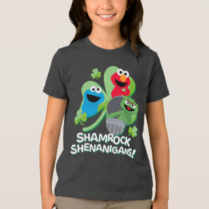 Sesamstraat Shamrock Shenanigans! Tri-Blend Shirt