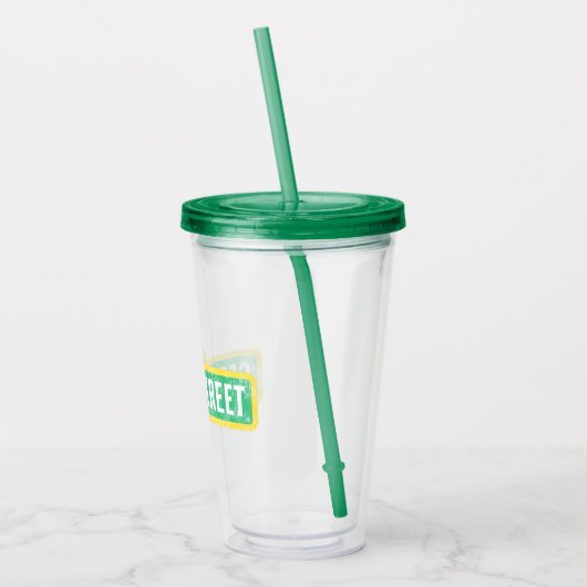 Sesamstraat Sign Acryl Drinkbeker (Links)