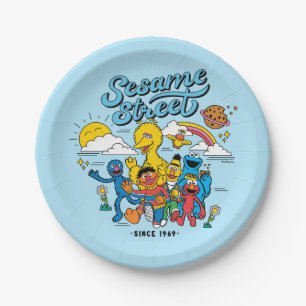 Sesamstraat   Sinds 1969 Papieren Bordje
