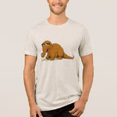 Sesamstraat Snuffleupagus Tri-Blend Shirt (Voorkant)