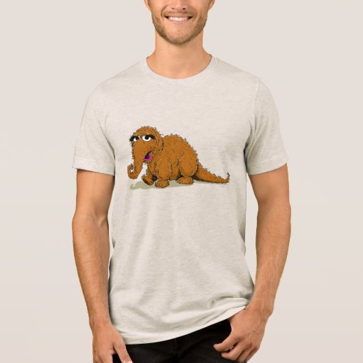  Sesamstraat Snuffleupagus Tri-Blend Shirt (Voorkant)