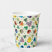 Sesamstraat St. Patrick's Day Patroon Papieren Bekers (Achterkant)