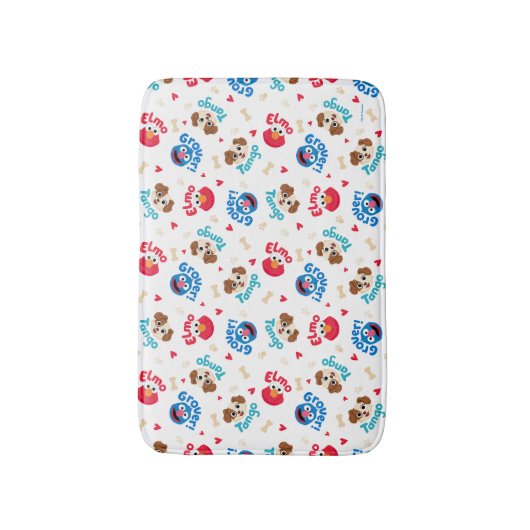 Sesamstraat | Tango, Elmo en Grover Pattern Badmat (Voorkant Verticaal)