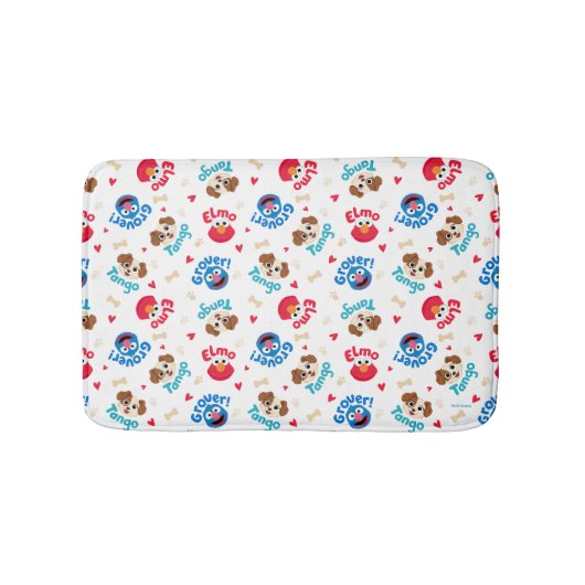 Sesamstraat | Tango, Elmo en Grover Pattern Badmat (Voorkant)