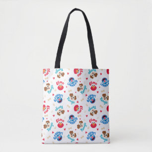 Sesamstraat Tango, Elmo en Grover Pattern Draagtas
