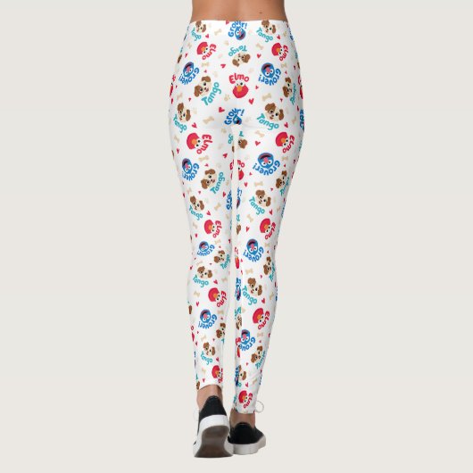 Sesamstraat | Tango, Elmo en Grover Pattern Leggings (Achterkant)