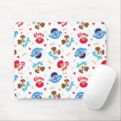 Sesamstraat | Tango, Elmo en Grover Pattern Muismat (Met muis)