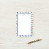 Sesamstraat | Tango, Elmo en Grover Pattern Post-it® Notes (Op bureau)