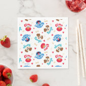 Sesamstraat | Tango, Elmo en Grover Pattern Servet (Insitu)