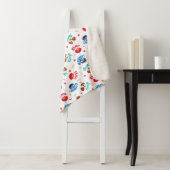 Sesamstraat | Tango, Elmo en Grover Pattern Sherpa Deken (In situ)