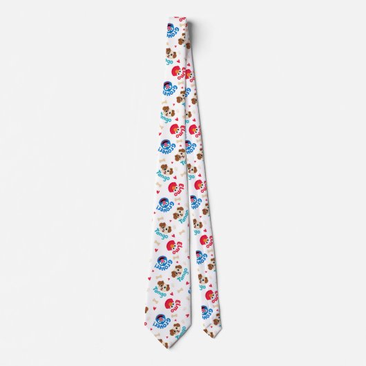 Sesamstraat | Tango, Elmo en Grover Pattern Stropdas (Voorkant)