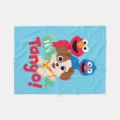 Sesamstraat | Tango met Elmo & Grover Fleece Deken (Voorkant (Horizontaal))