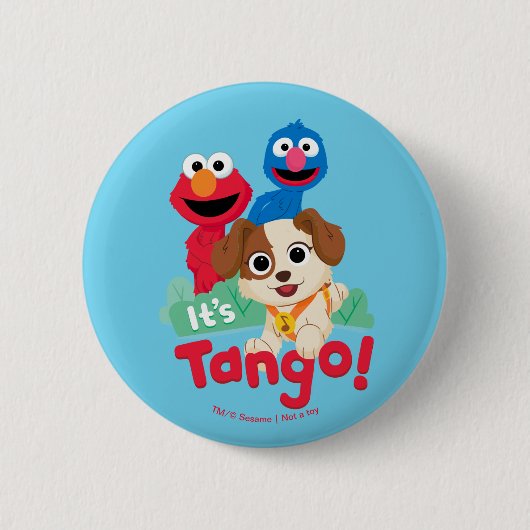 Sesamstraat | Tango met Elmo & Grover Ronde Button 5,7 Cm (Voorkant)