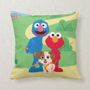 Sesamstraat Tango met Grover en Elmo Kussen