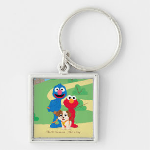 Sesamstraat Tango met Grover en Elmo Sleutelhanger