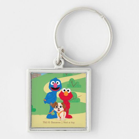 Sesamstraat | Tango met Grover en Elmo Sleutelhanger (Voorkant)