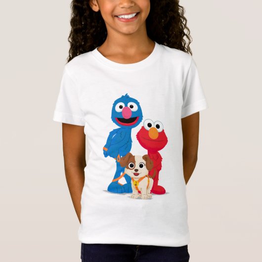 Sesamstraat | Tango met Grover en Elmo T-shirt (Voorkant)