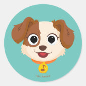 Sesamstraat | Tangogezicht Ronde Sticker (Voorkant)