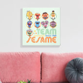 Sesamstraat | Team Sesame sinds 1969 Canvas Afdruk (Insitu (Woonkamer))