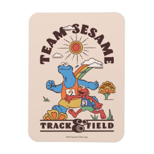 Sesamstraat   Team Sesame Track & Field Magneet