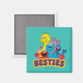 Sesamstraat Valentijn Besties Magneet (Voorkant / Achterkant)
