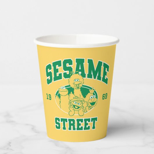 Sesamstraat | Vintage 1969 Papieren Bekers (Links)