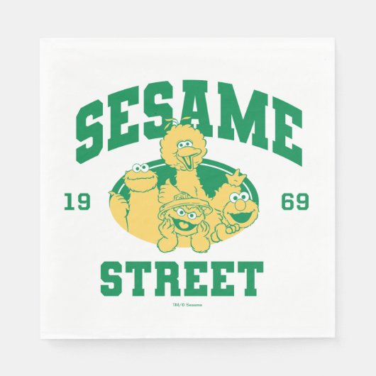 Sesamstraat | Vintage 1969 Servet (Voorkant)
