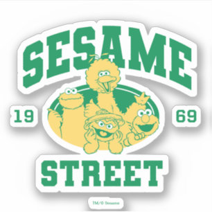 Sesamstraat Vintage 1969 Sticker