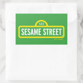 Sesamstraat | Volledige kleur Logo Rechthoekige Sticker (Tas)