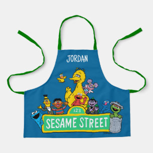 Sesamstraat Volledige kleur met maten Schort