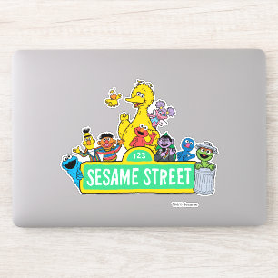 Sesamstraat Volledige kleur met maten Sticker
