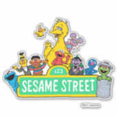 Sesamstraat | Volledige kleur met maten Sticker (Voorkant)