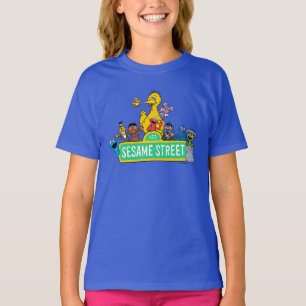 Sesamstraat Volledige kleur met maten T-shirt