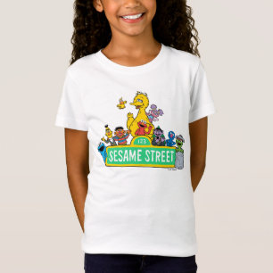 Sesamstraat Volledige kleur met maten T-shirt