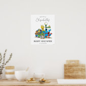 Sesamstraat Vrienden Baby shower Welkomstteken Poster (Keuken)