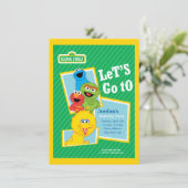 Sesamstraat Vrienden Birthday Kaart (Staand voorkant)