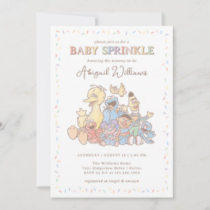 Sesamstraat Vrienden Confetti Baby Sprinkle Kaart