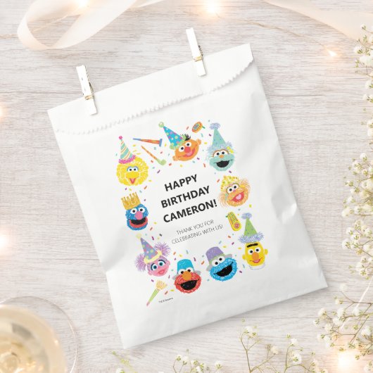 Sesamstraat Vrienden Confetti Verjaardag Bedankzakje (Geknipt)