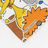 Sesamstraat Vrienden Doodley Pattern Fleece Deken (Hoek)