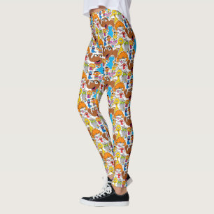 Sesamstraat Vrienden Doodley Pattern Leggings