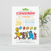 Sesamstraat Vrienden | Luchtballonnen 4e verjaarda Kaart (Staand voorkant)